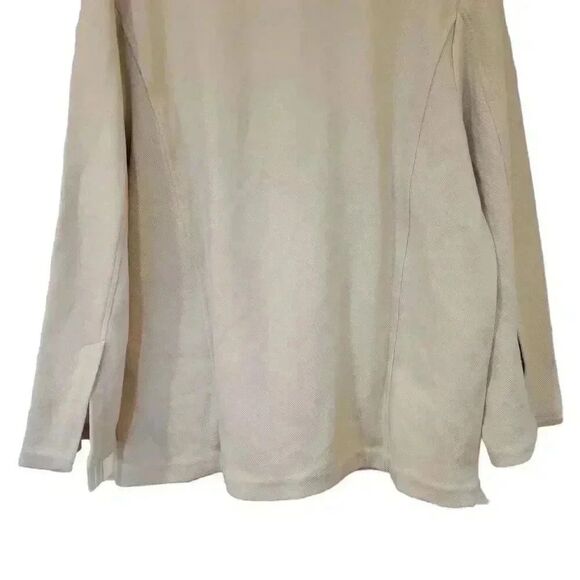 Banana Republic Women's Ivory Cotton/Poly/Spandex Twill Button Down Lightweight - Picture 8 of 11